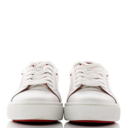 Christian Louboutin Calfskin Patent Vieirissima Flat Sneakers 38 White Loubi 2 of 17