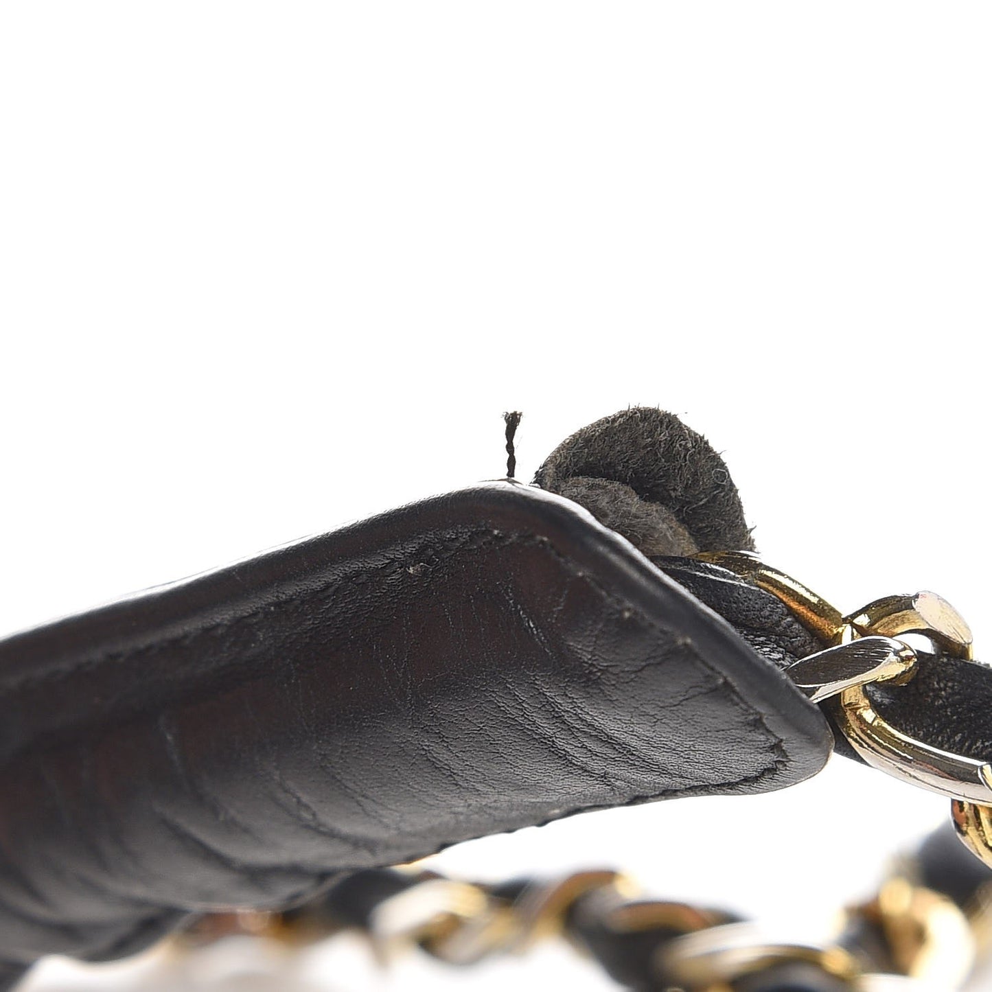 Lambskin Quilted Shopper Tote Black