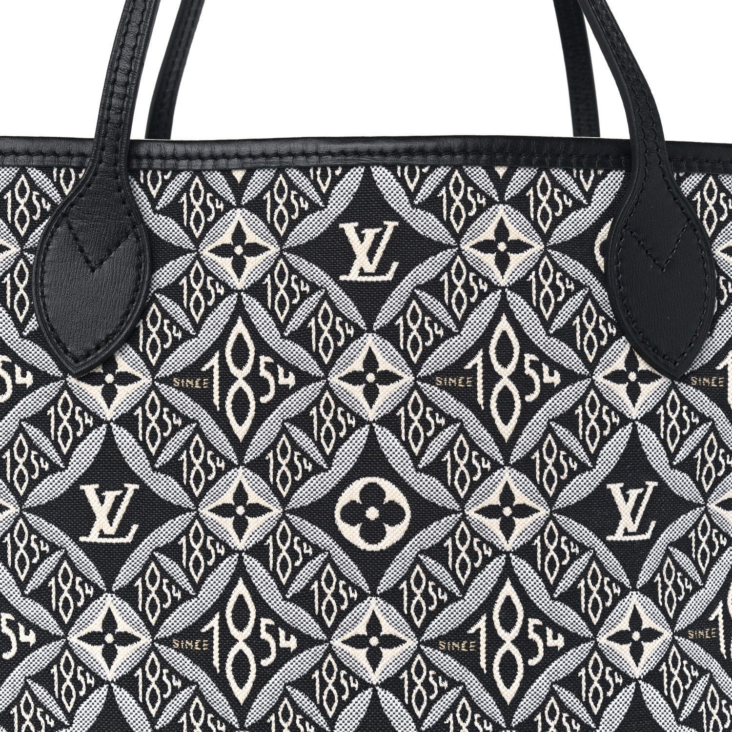 Louis Vuitton Jacquard Since 1854 Neverfull MM Grey 8 of 11