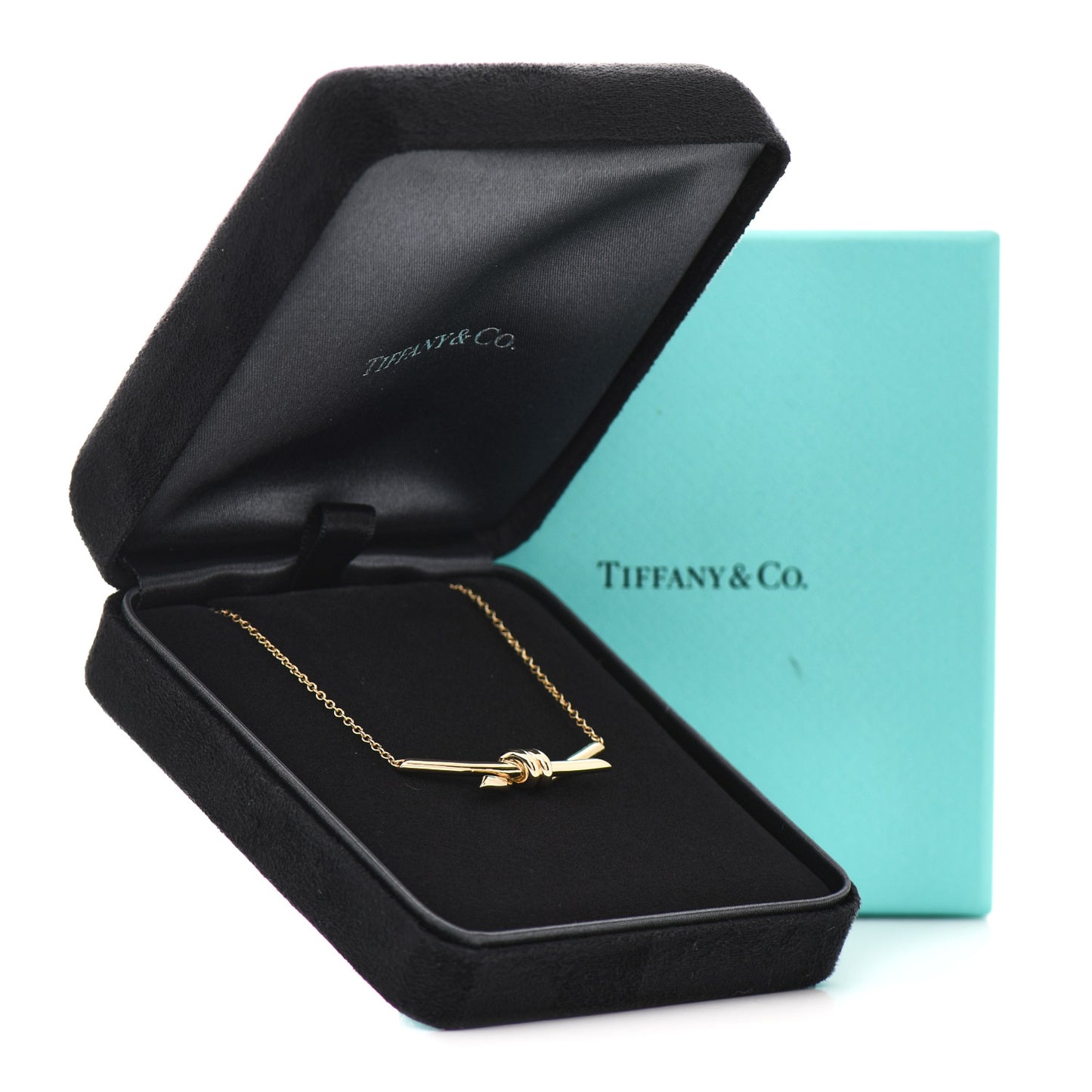 18K Yellow Gold Knot Necklace