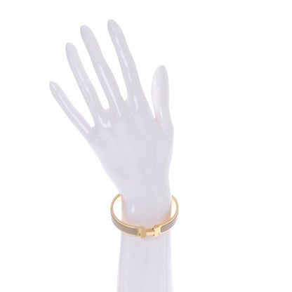 Hermes Narrow Enamel Clic Clac H Bracelet PM Poudre 2 of 5