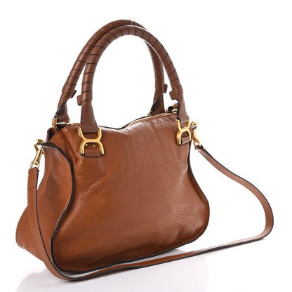 Chloe Calfskin Medium Marcie Satchel Tan 4 of 13