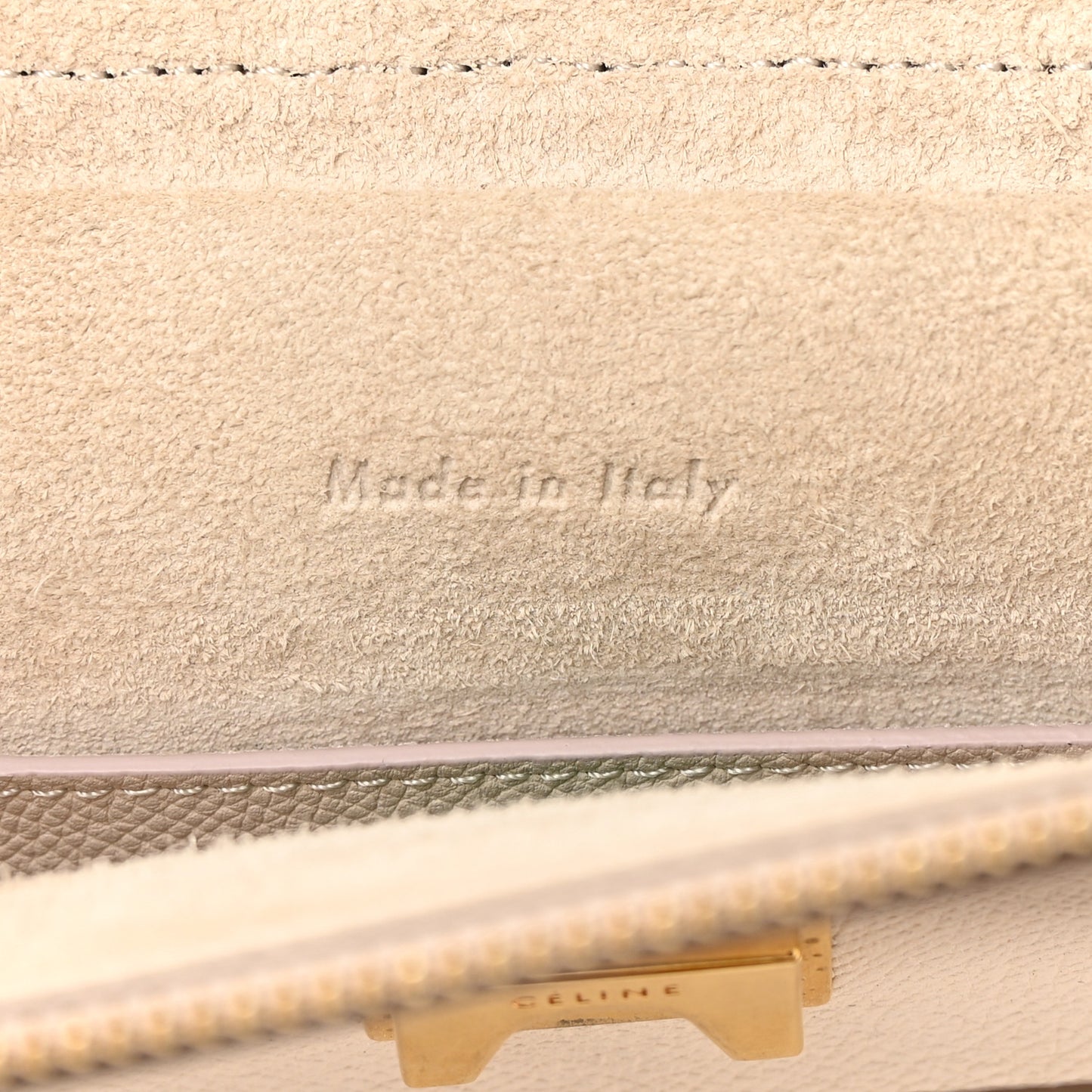 Grained Calfskin Micro Belt Bag Light Taupe