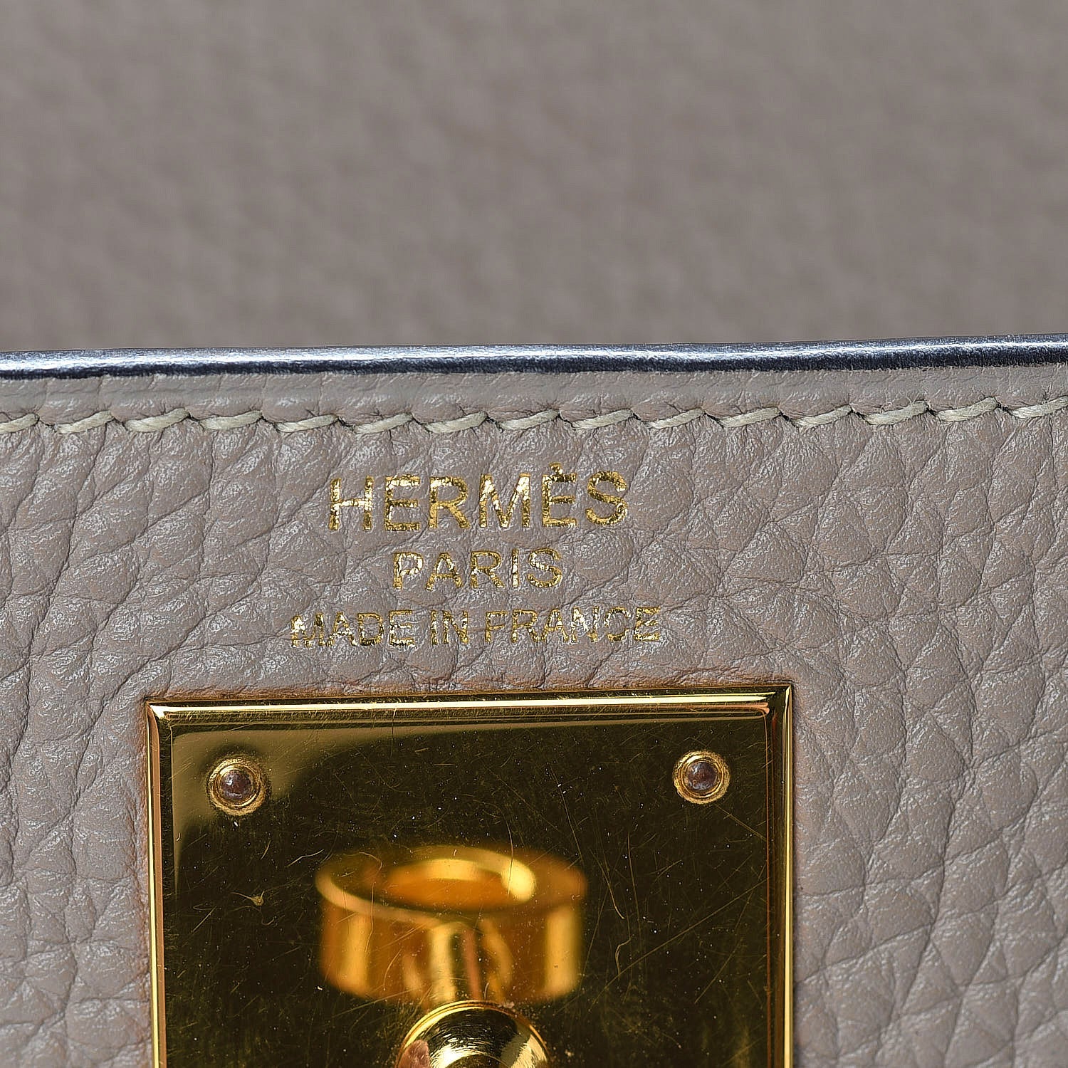 Hermes Togo Kelly Retourne 28 Gris Tourterelle 9 of 19
