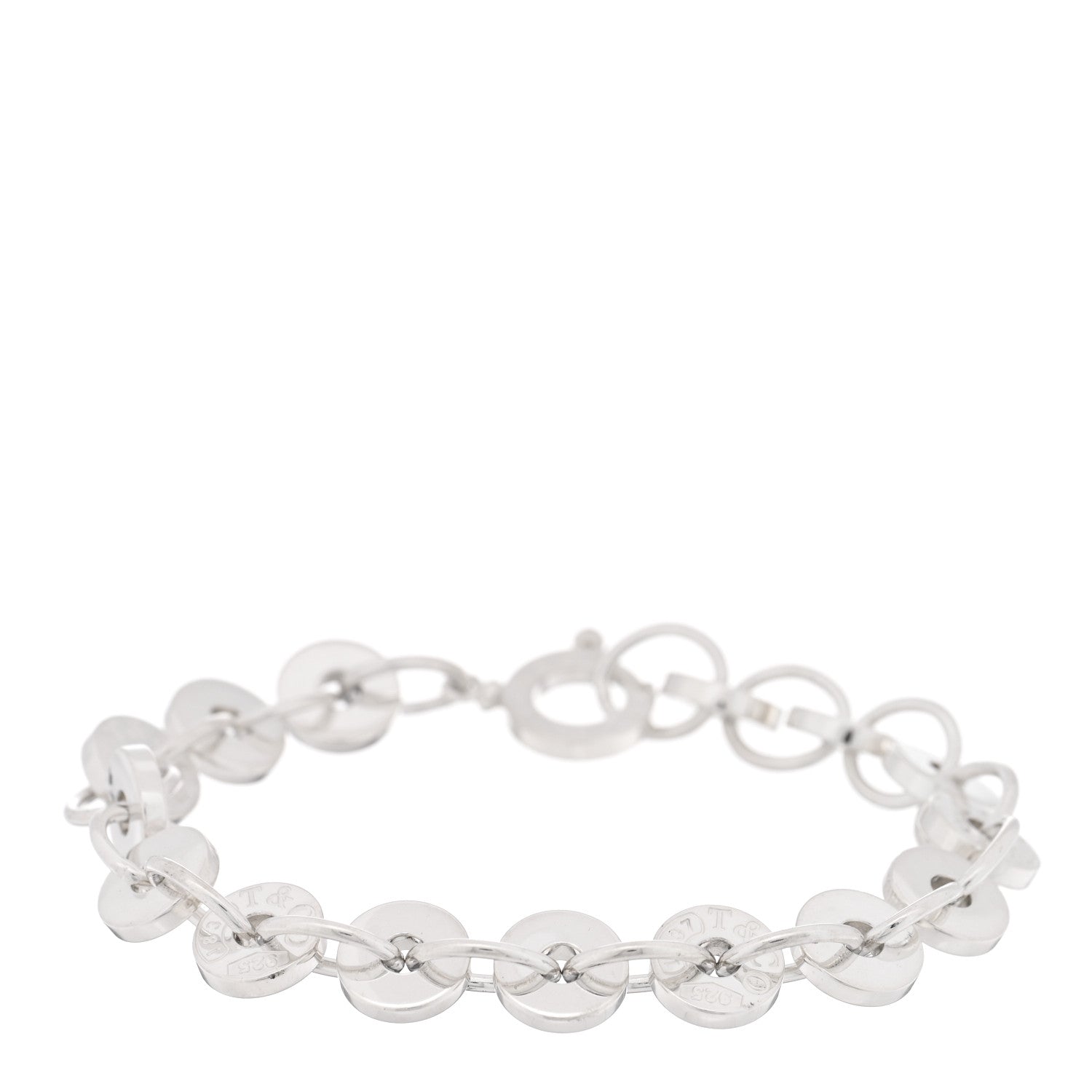 Tiffany Sterling Silver 1837 Circle Bracelet 1 of 4