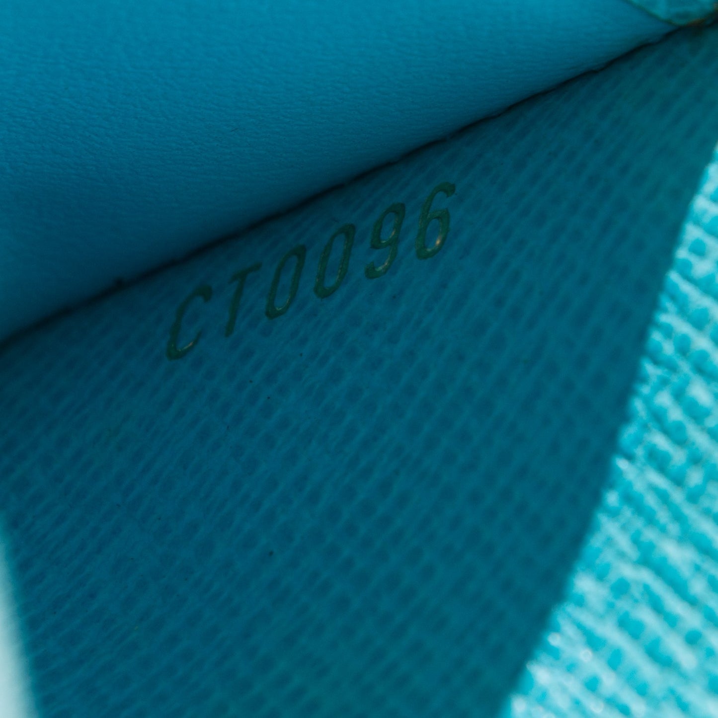 Monogram Groom Compact Zip Wallet Blue