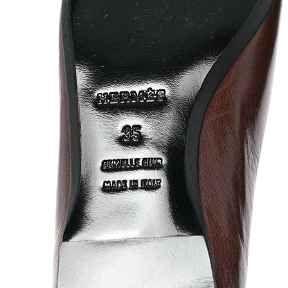 Hermes Lambskin Ballerina Flats 35 7 of 10