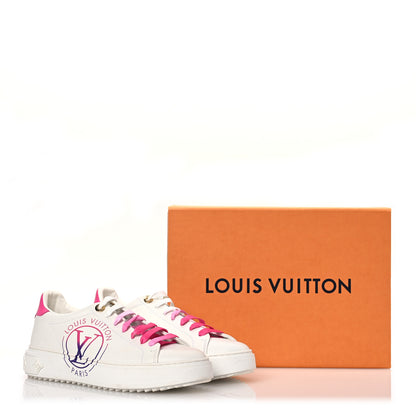 Louis Vuitton Monogram Time Out Sneakers 38 White Pink 13 of 13