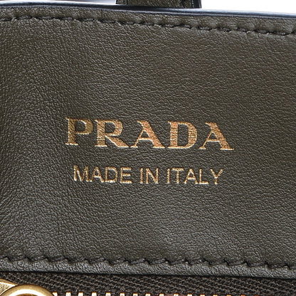 Prada Saffiano Cuir Calf Corsaire Bag Militare Black 6 of 6