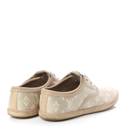 Louis Vuitton Monogram Slip On Espadrille Sneakers 39 Beige 4 of 6