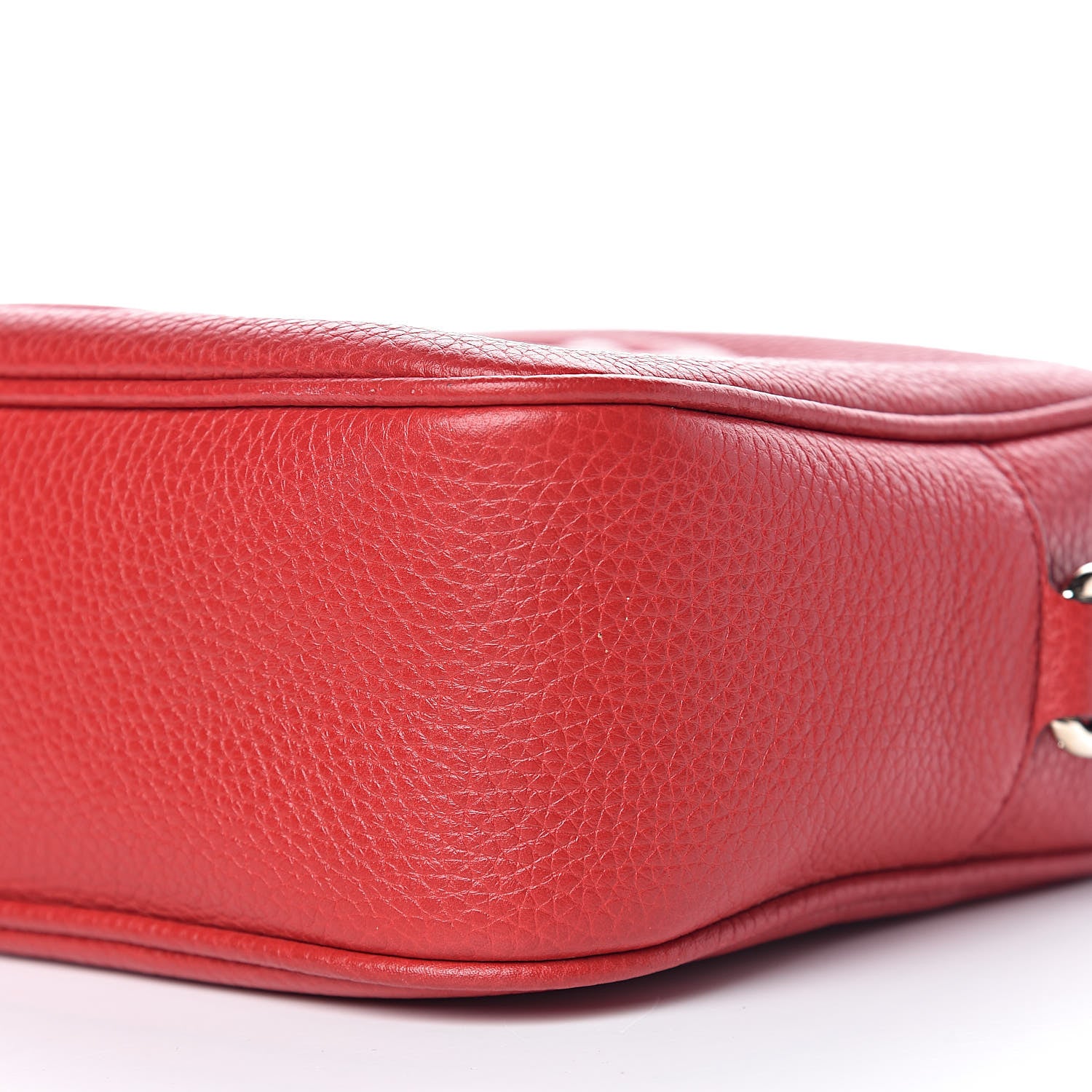 Gucci Pebbled Calfskin Small Soho Disco Bag Tabasco Red 9 of 10