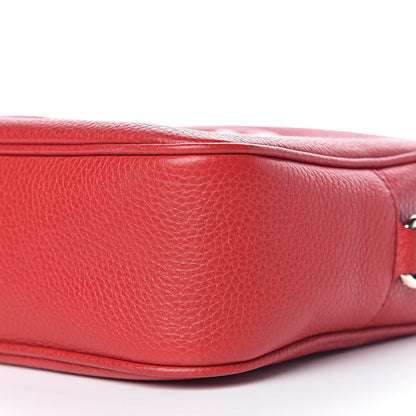 Gucci Pebbled Calfskin Small Soho Disco Bag Tabasco Red 9 of 10