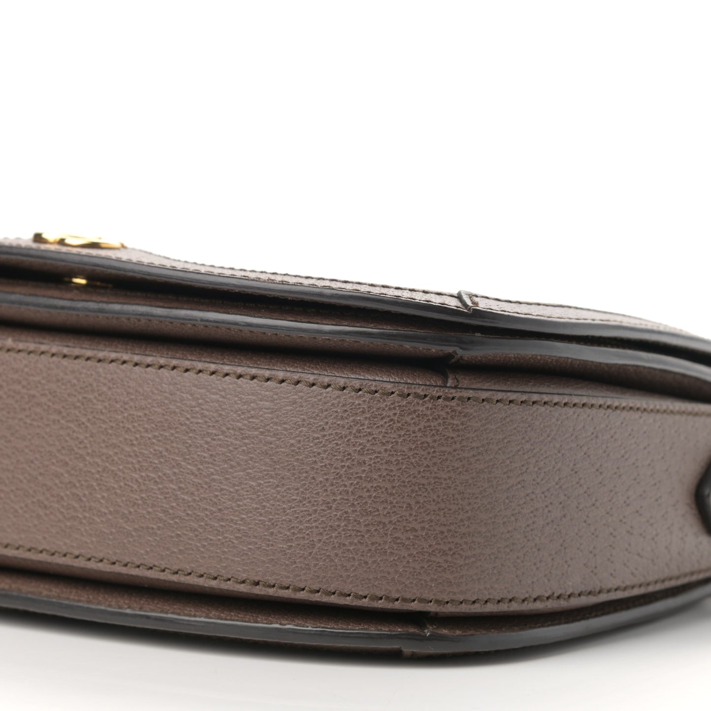 GG Supreme Monogram Web Small Ophidia Flap Messenger Bag Brown
