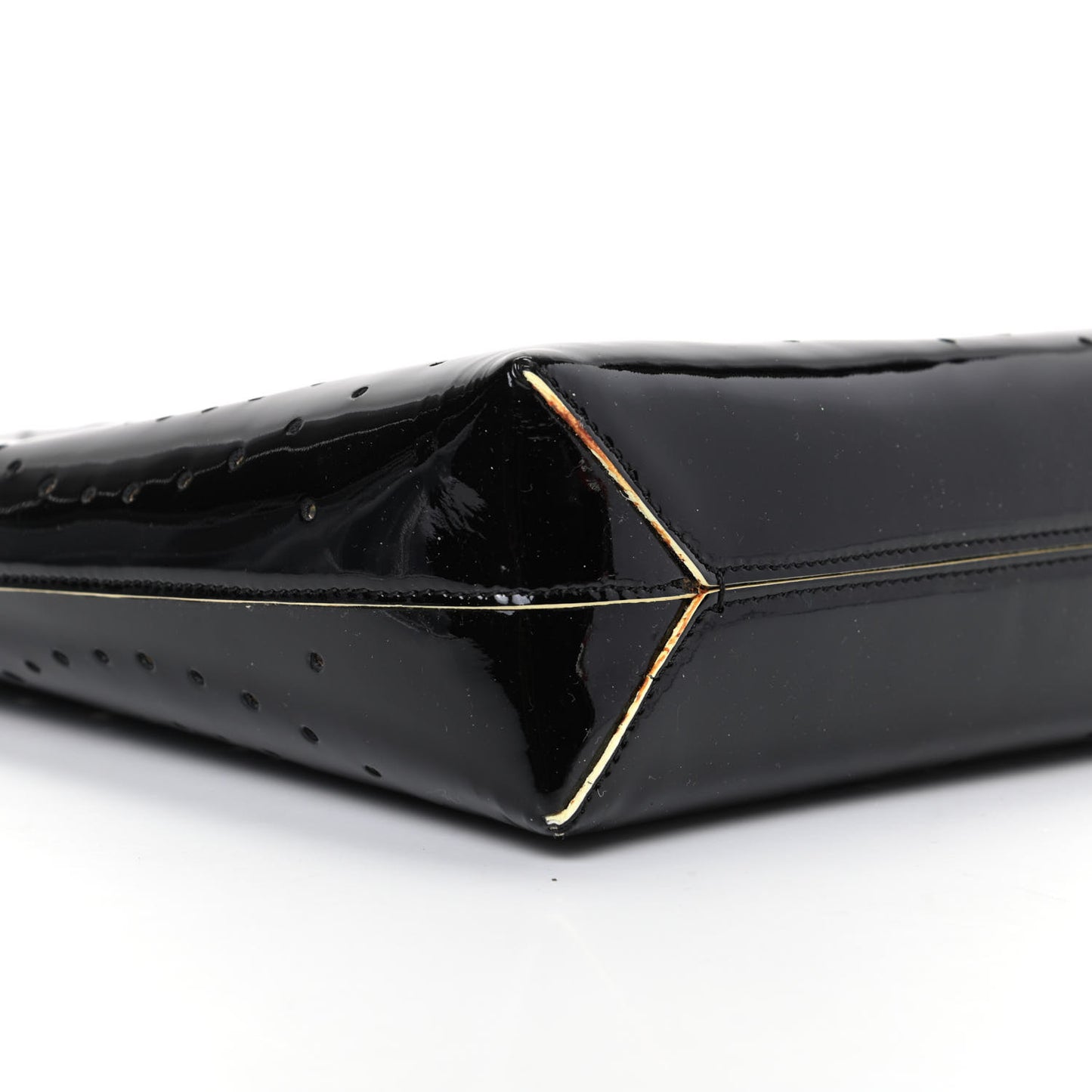 Patent Perforated CC Handle Bag Black