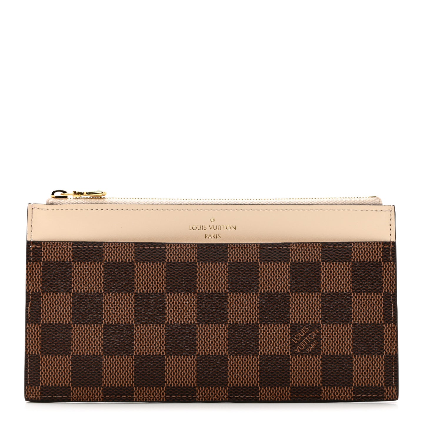 Damier Ebene Slim Purse Cream