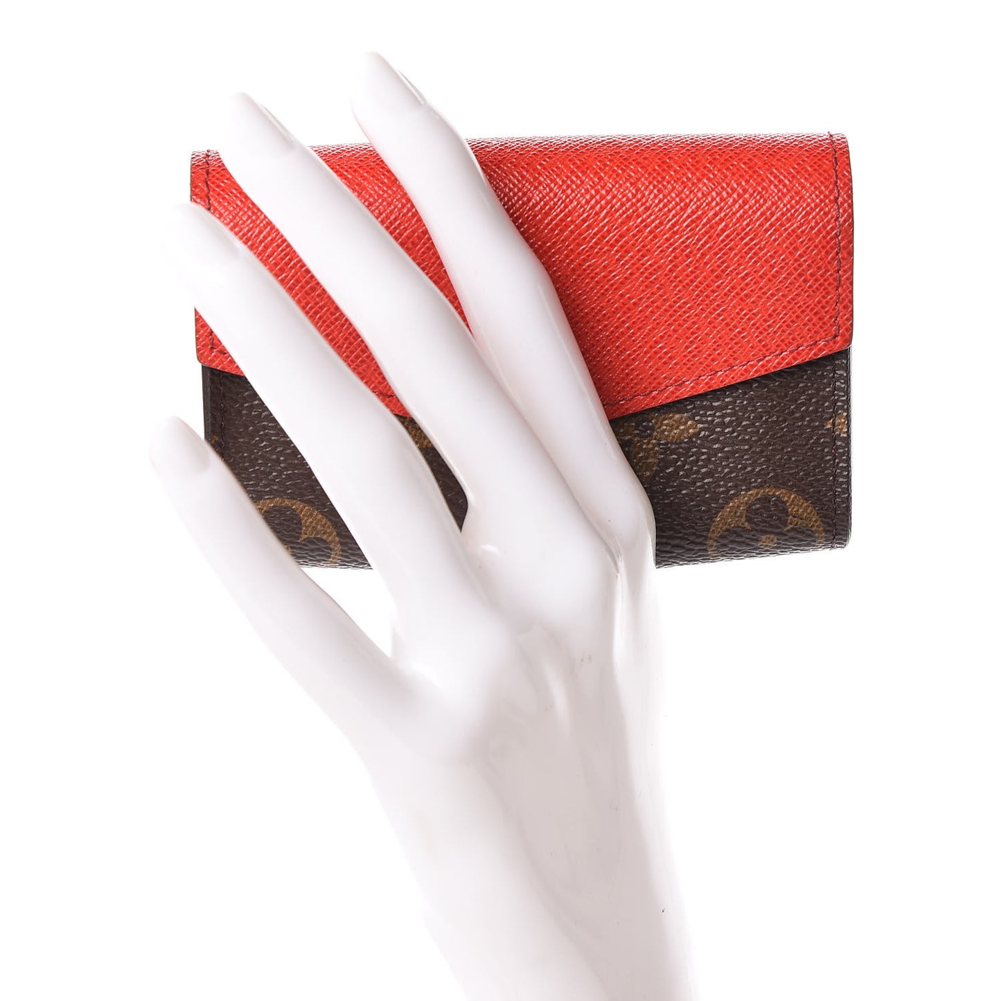 Monogram Sarah Multicartes Coquelicot