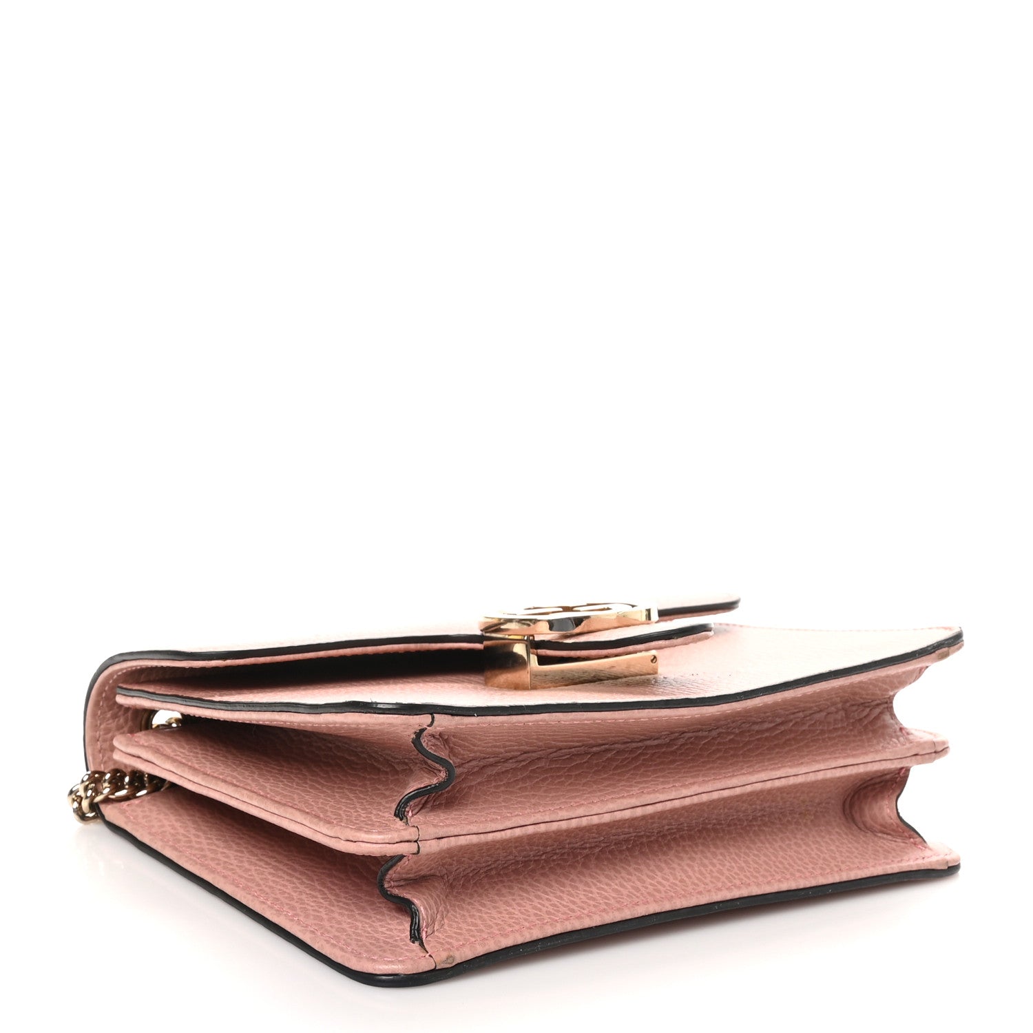 Gucci Dollar Calfskin Small Interlocking G Shoulder Bag Soft Pink 4 of 11