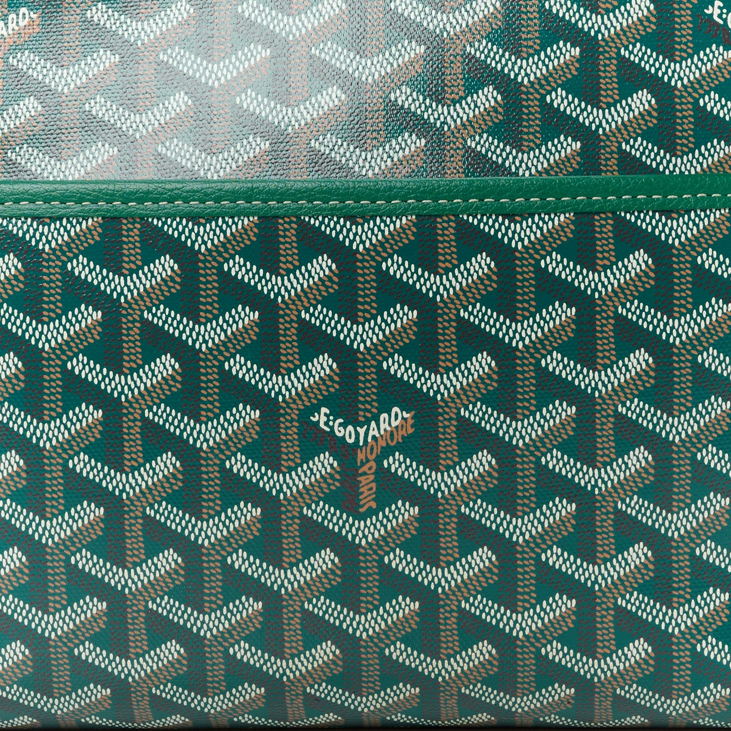 Goyard Goyardine Jouvence Toiletry Pouch MM Green 9 of 13