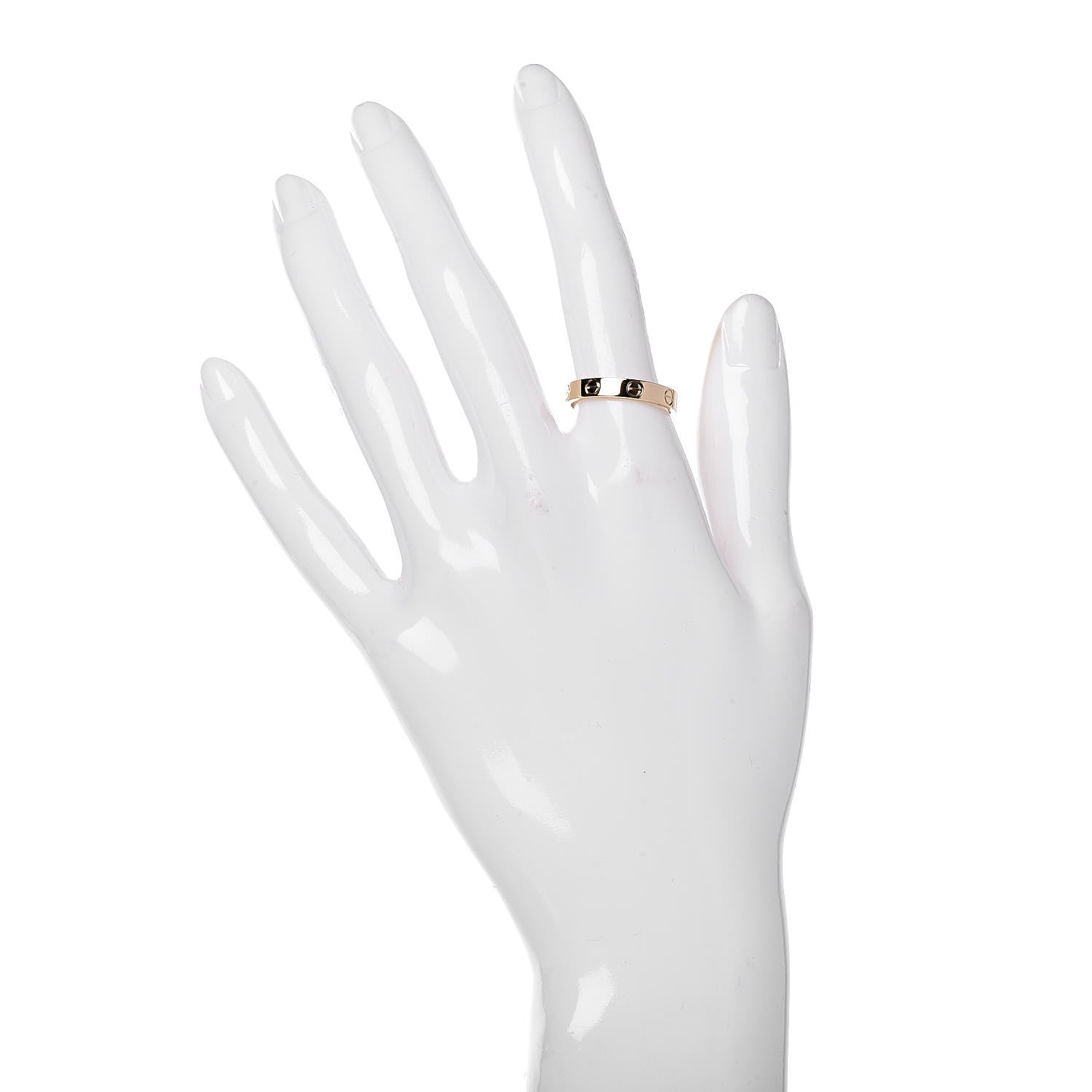 Cartier 18K Yellow Gold 3.5mm LOVE Wedding Band Ring 54 6.75 2 of 4
