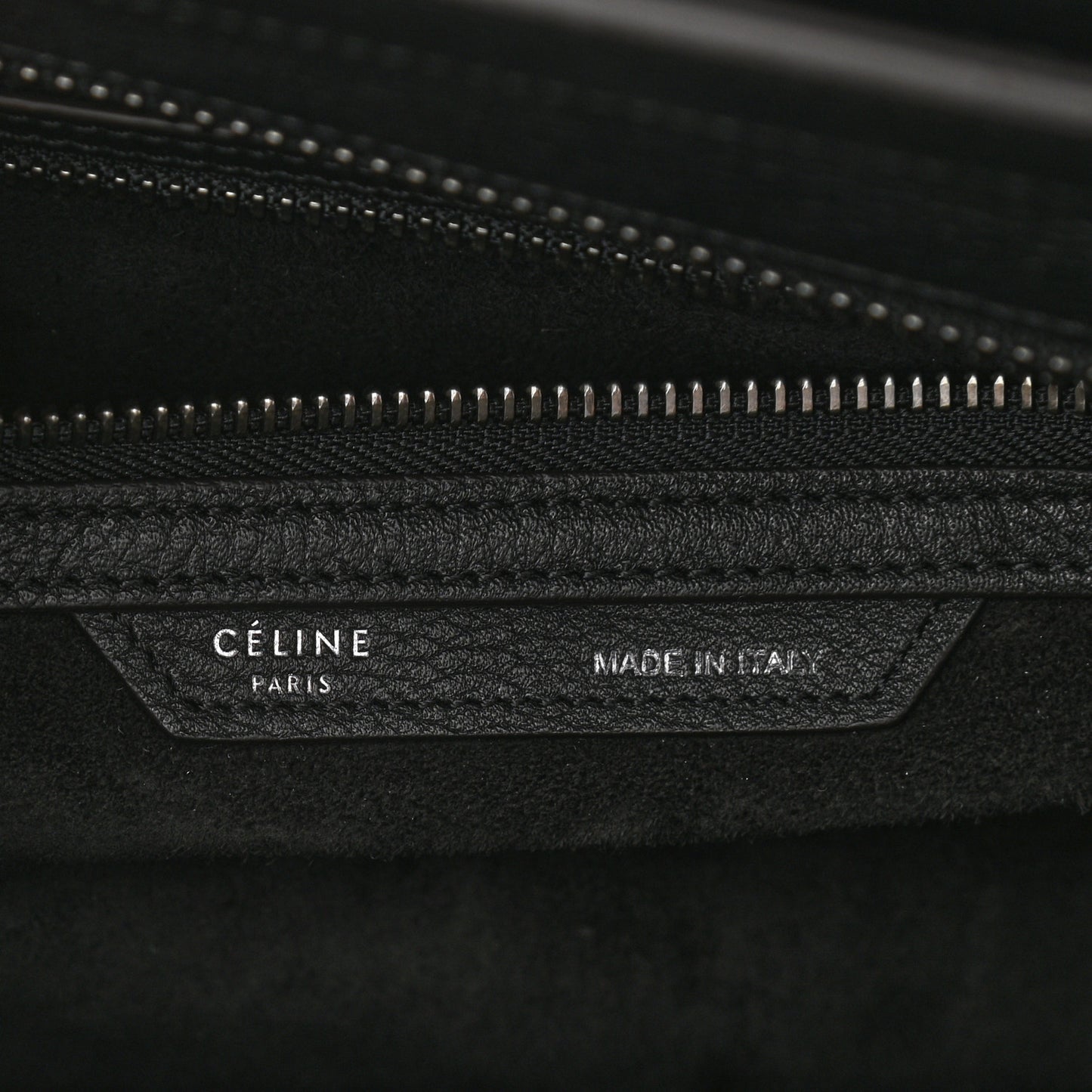 Drummed Calfskin Mini Luggage Black