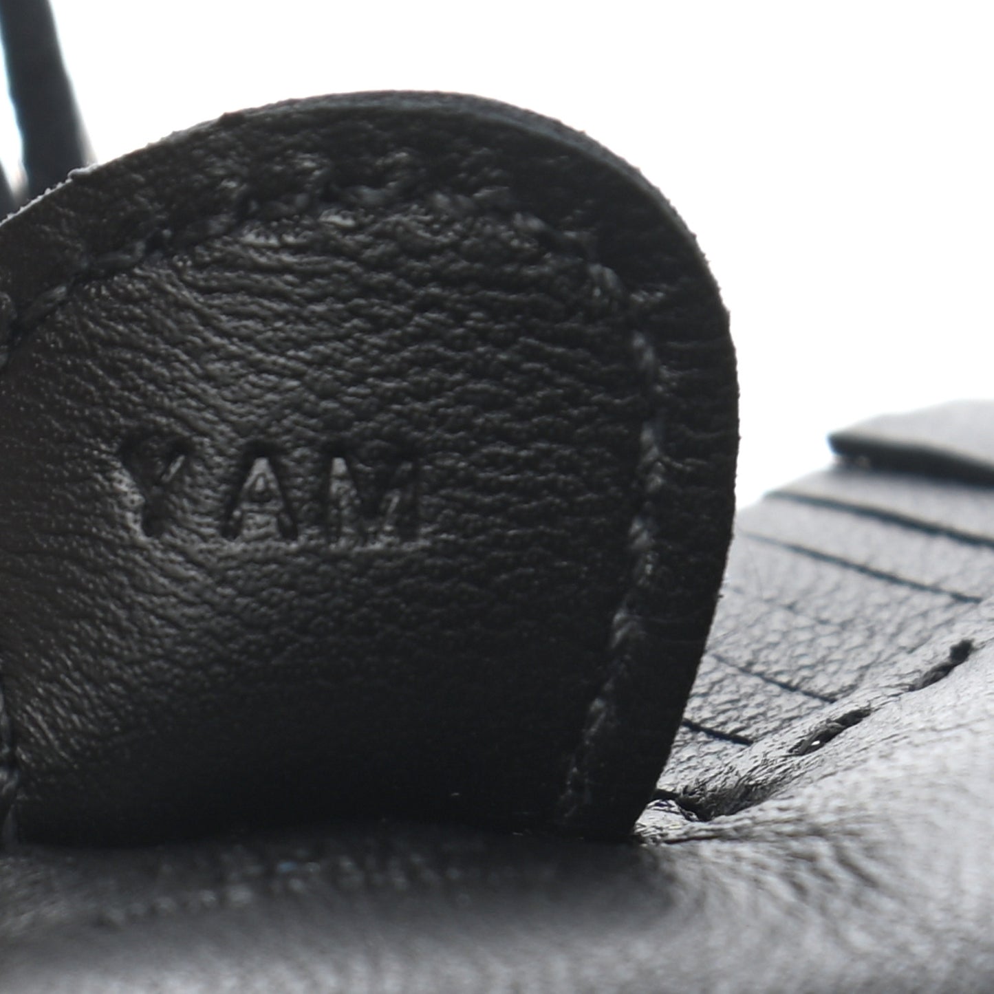 Milo Lambskin Grigri Rodeo Horse Bag Charm PM So Black