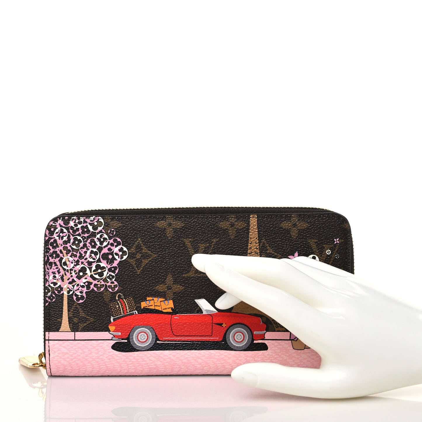 Monogram 2019 Christmas Animation Zippy Wallet