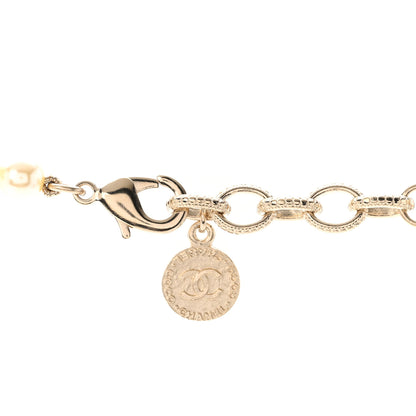 Chanel Pearl CC 100th Anniversary Necklace Light Gold 5 of 7