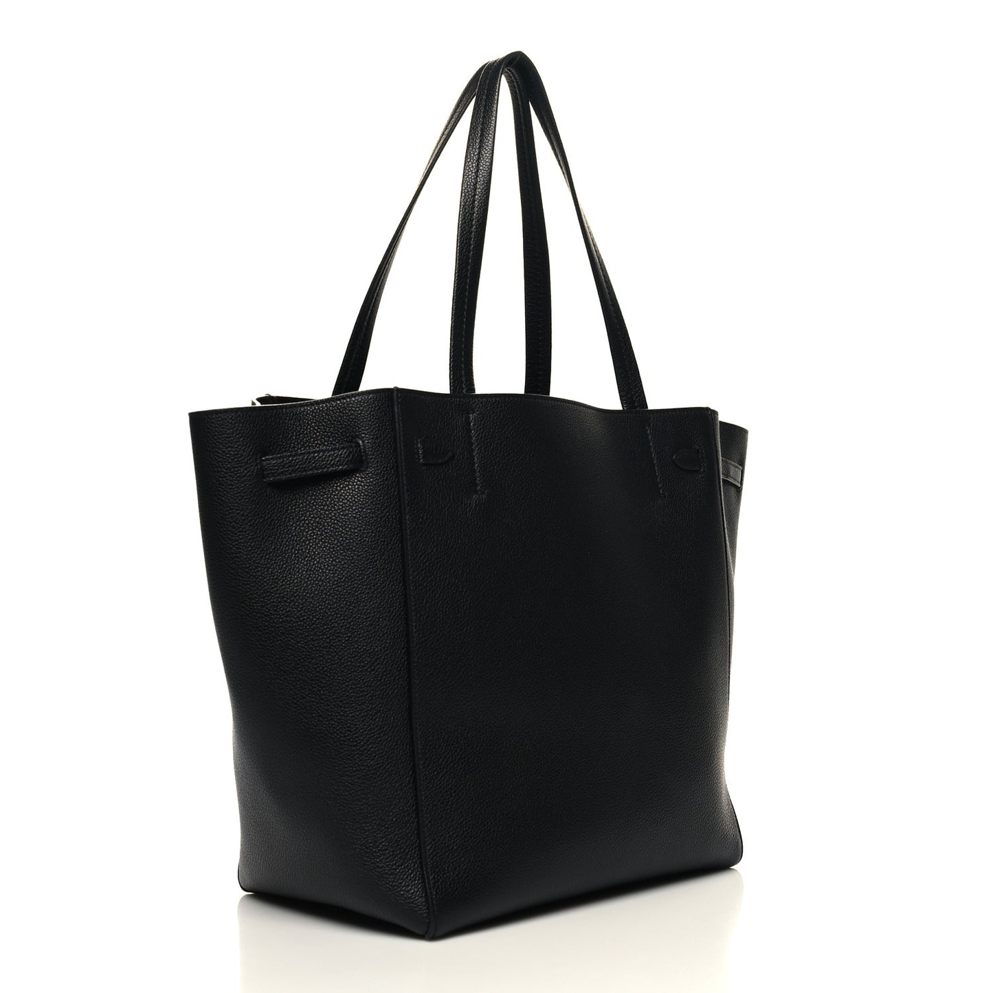 Soft Grained Calfskin Small Belt Cabas Phantom Black