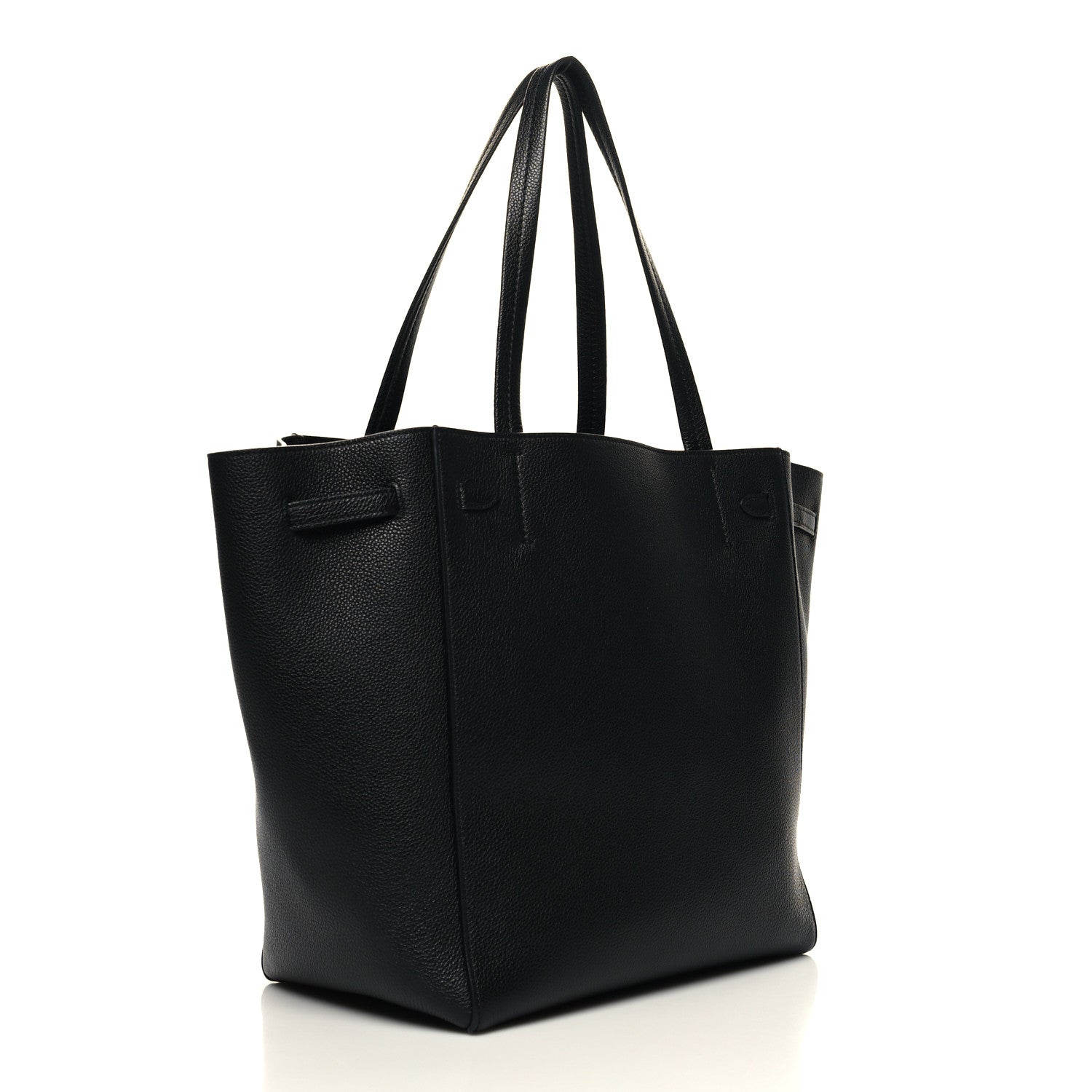 Celine Soft Grained Calfskin Small Belt Cabas Phantom Black 3 of 10