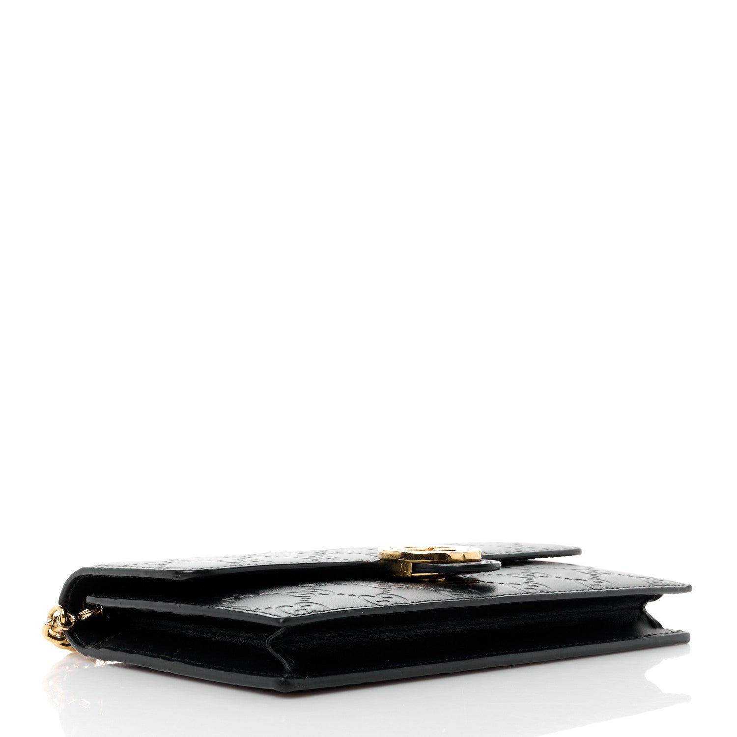 Gucci Guccissima Icon Chain Wallet Black 4 of 12
