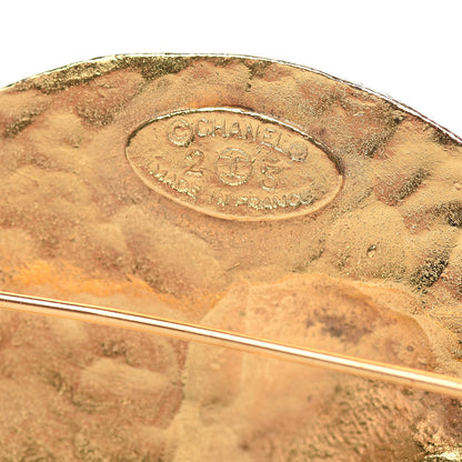 Chanel CC Lion Brooch Gold 4 of 5