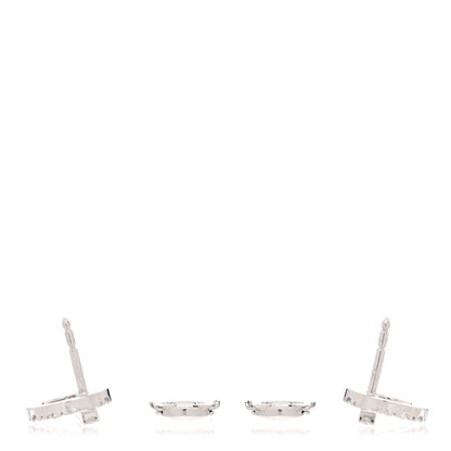 Hermes 18K White Gold Diamond Finesse Earrings 3 of 5