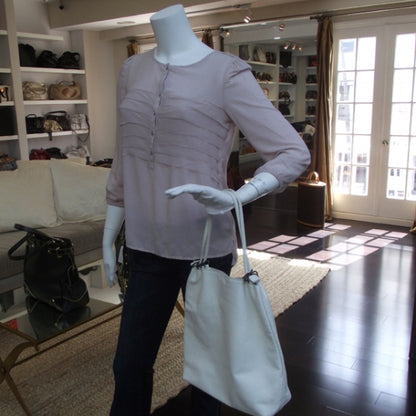 Bottega Veneta Leather Maxi Tote White 2 of 11