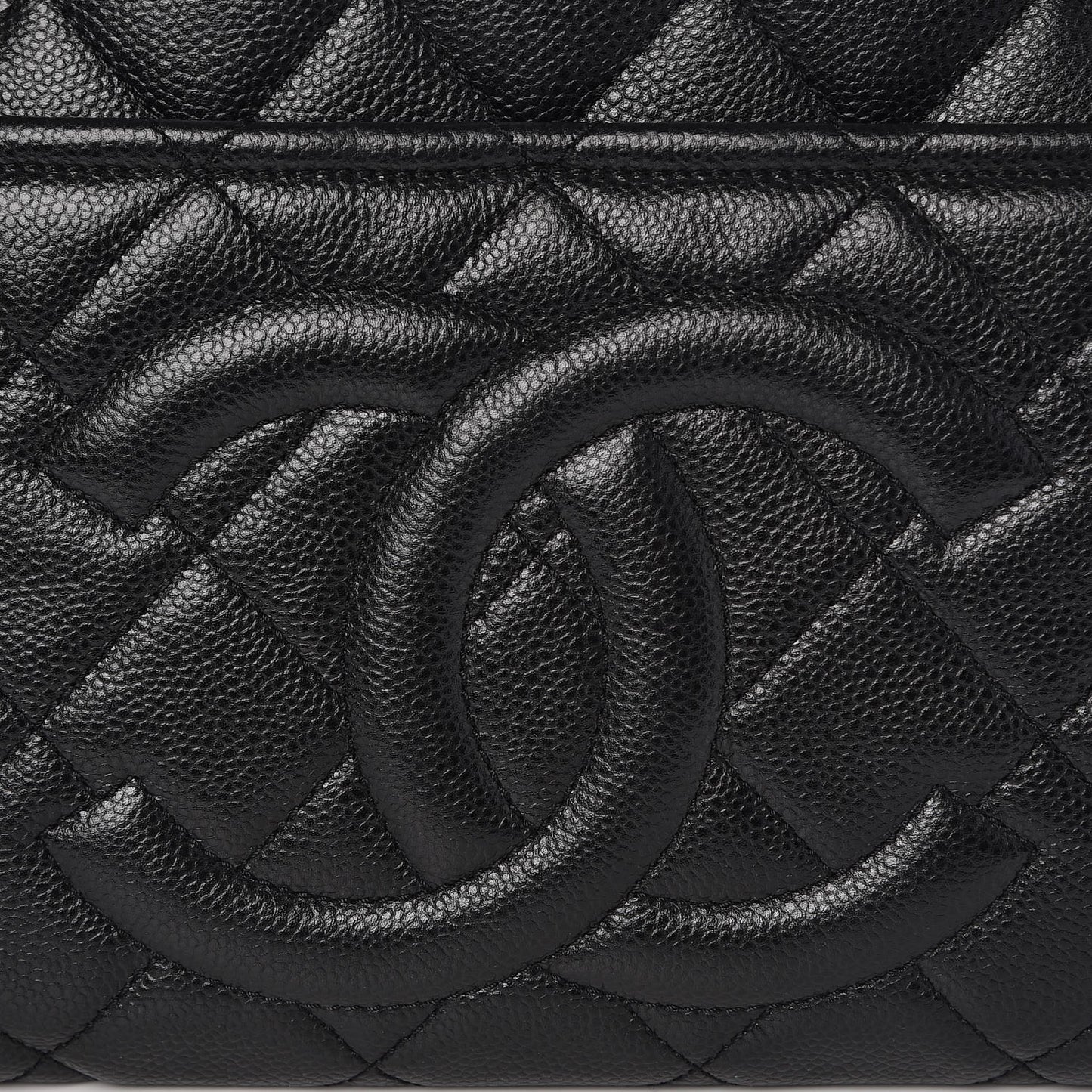 Caviar Quilted CC Timeless Tote Black
