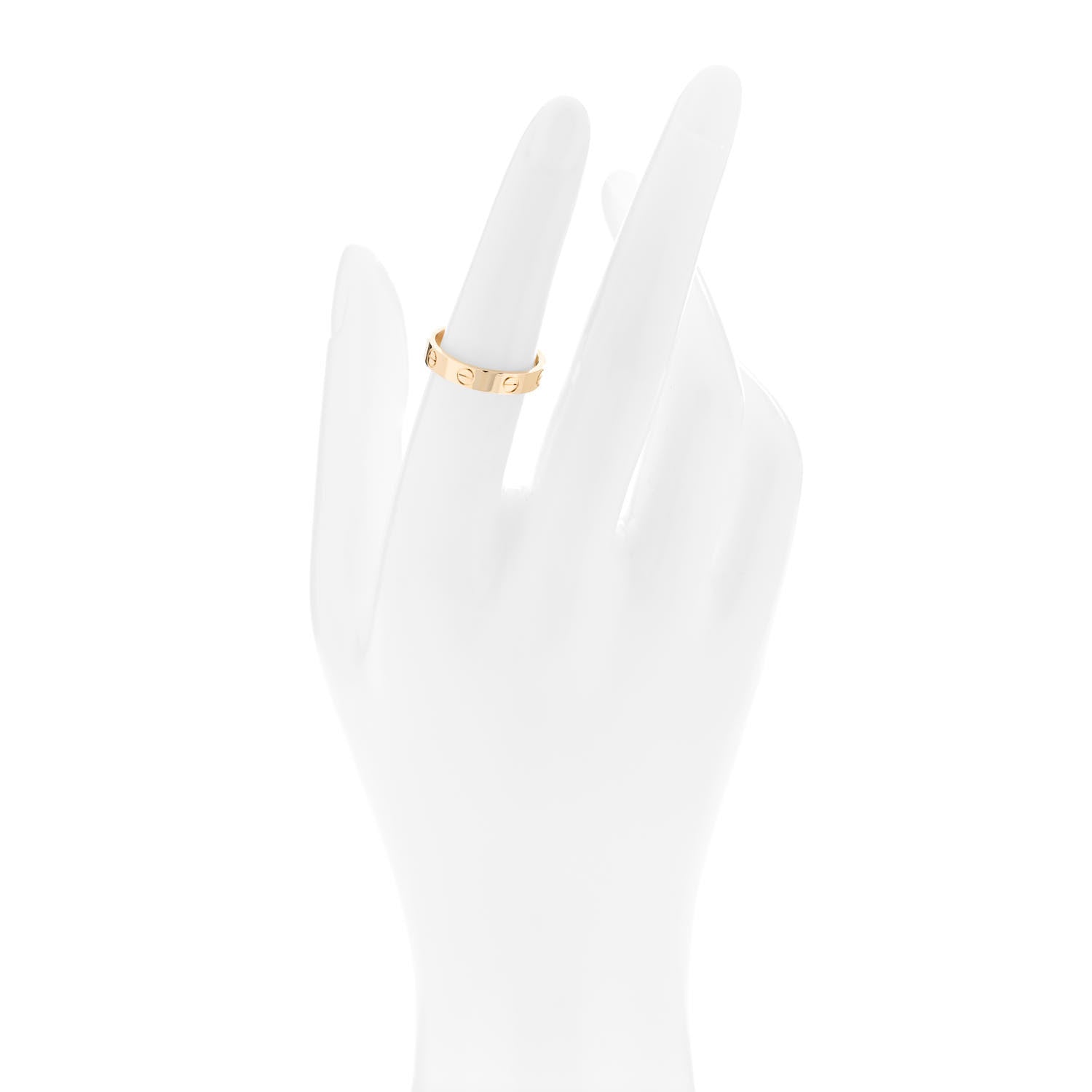 Cartier 18K Yellow Gold 3.5mm LOVE Wedding Band Ring 52 6 2 of 4