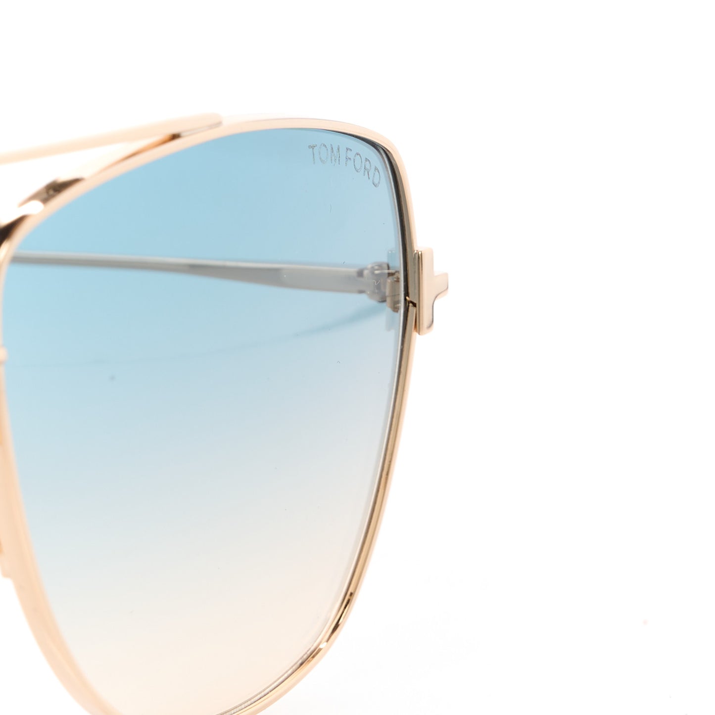 Reggie Aviator Sunglasses TF838 Shiny Rose Gold