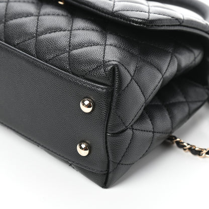 Chanel Caviar Quilted Mini Coco Handle Flap Black 10 of 10
