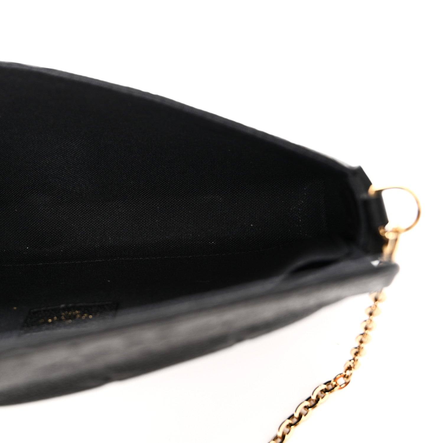 Louis Vuitton Empreinte Pochette Felicie Chain Wallet Black 6 of 10