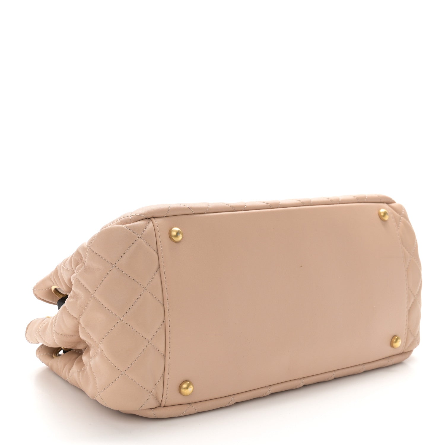 Chanel Lambskin Quilted East West Accordion Flap Beige 4 of 11