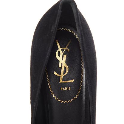 Saint Laurent Kid Scamosciato Lucy 105 Pumps 40 Black 7 of 8