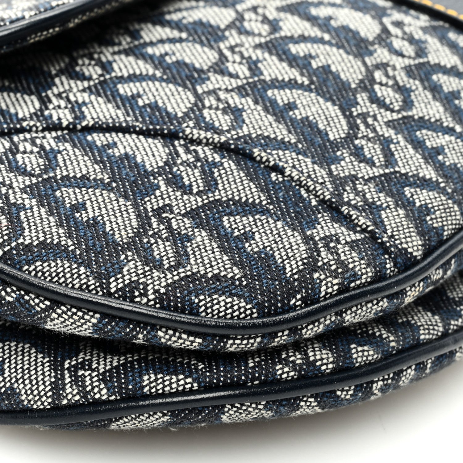 Christian Dior Monogram Saddle Bag Blue 9 of 10