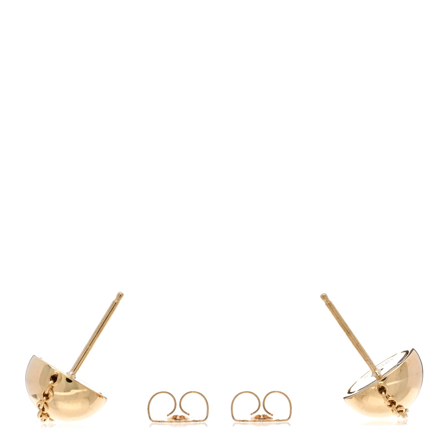 18K Yellow Gold HardWear Bolt Ball Earrings
