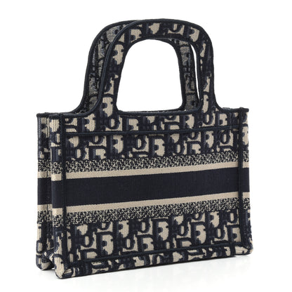 Christian Dior Oblique Mini Book Tote Blue Multicolor 3 of 10