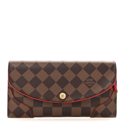 Louis Vuitton Damier Ebene Caissa Wallet Cherry 1 of 7