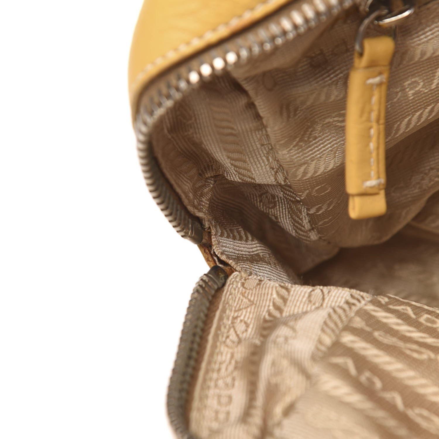 Prada Cervo Deerskin Bauletto Yellow 13 of 13