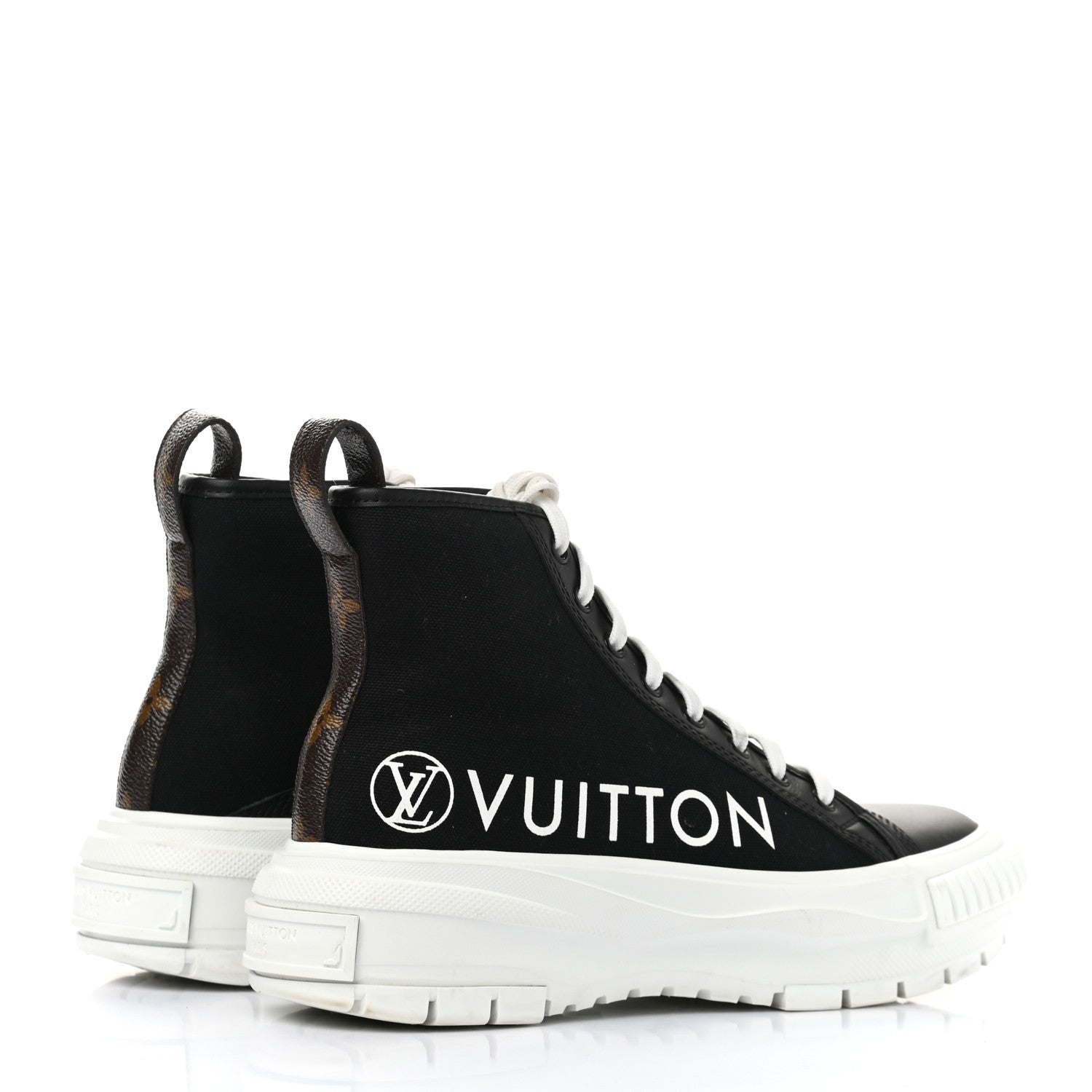 Louis Vuitton Canvas LV Squad Sneaker Boots 38.5 Black 4 of 11