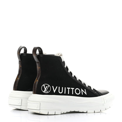 Louis Vuitton Canvas LV Squad Sneaker Boots 38.5 Black 4 of 11