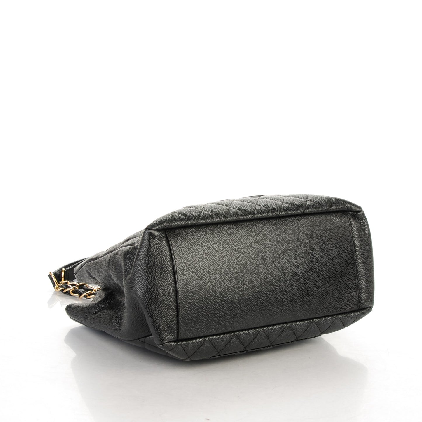 Caviar Quilted Grand Shopping Tote GST Black