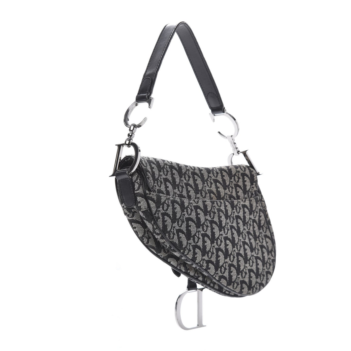 Monogram Saddle Bag Black