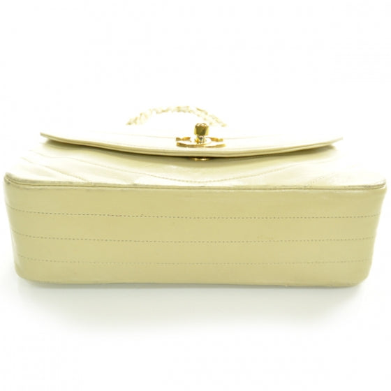 Chanel Lambskin Ribbon Stitched Flap Beige 4 of 12